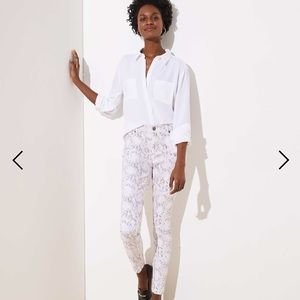 NWT- Loft Snake Skin Jeans - Skinny Fit - size 27